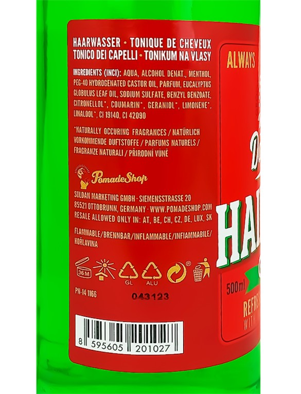 Don Draper Hair Tonic GREEN