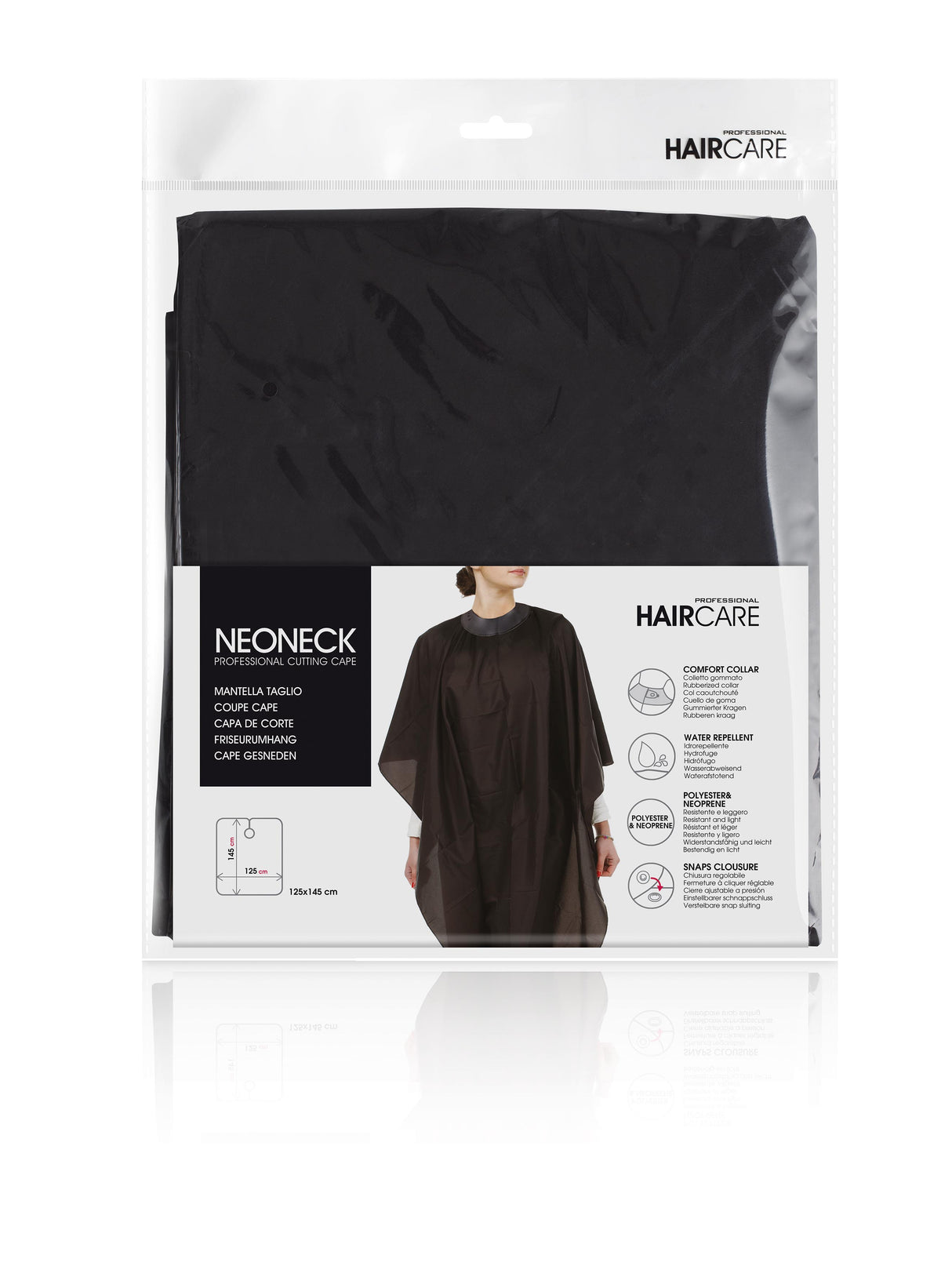 Pro Neoneck Umhang mit Neoprenkragen, schwarz