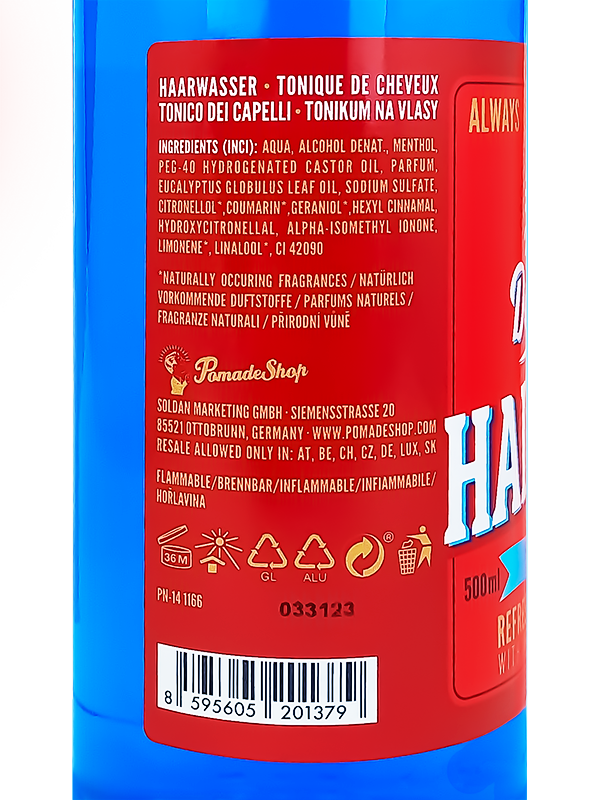 Don Draper Hair Tonic BLUE